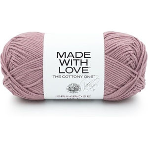 Lion Brand Yarn, Tom Daley Made with Love The Cottony One Yarn for Crocheting, Knitting, and Crafts, Red Red Wine, 1 Pack | Tom Daley Made With Love Cotton, Acrylic Yarn for Knitting, Crochet, Crafts, Worsted Fiber for Soft Blankets, Hats, Sweaters(Primrose Hill)
