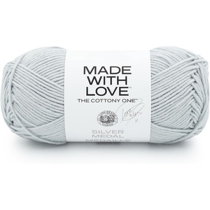 Lion Brand Yarn, Tom Daley Made with Love The Cottony One Yarn for Crocheting, Knitting, and Crafts, Red Red Wine, 1 Pack | Tom Daley Made With Love Cotton, Acrylic Yarn for Knitting, Crochet, Crafts, Worsted Fiber for Soft Blankets, Hats, Sweaters(Silver Medal)