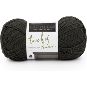 Lion Brand Yarn Touch of Linen Yarn, Fog(Cypress)