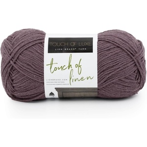Lion Brand Yarn Touch of Linen Yarn, Fog(Fog)