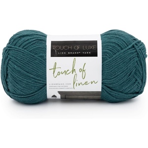 Lion Brand Yarn Touch of Linen Yarn, Fog(Peacock)