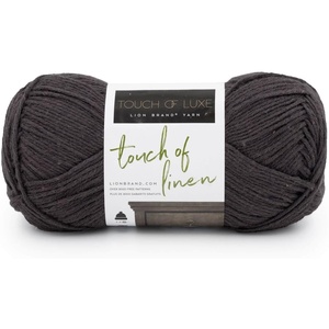Lion Brand Yarn Touch of Linen Yarn, Fog(Slate)