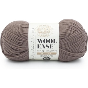 Lion Brand Yarn Wool-Ease Roving Origins, 100% Wool Yarn for Knitting and Crochet, Cream, 3 Pack(Mushroom)