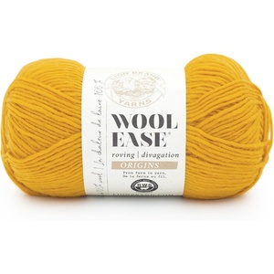 Lion Brand Yarn Wool-Ease Roving Origins, 100% Wool Yarn for Knitting and Crochet, Goldenrod, 1 Pack