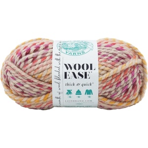 Lion Brand Yarn, Wool-Ease Thick & Quick Yarn, Celebration, White, 3 Pack | Super Bulky Wool Acrylic Blend Fiber for Soft Hats, Sweaters, Chunky Blankets, Yarn for Crochet, Knitting, Crafts, Weaving(Spice Market)