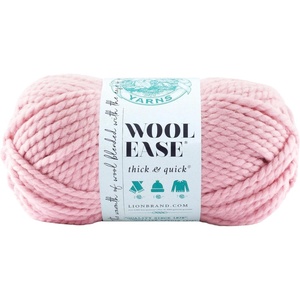 Lion Brand Yarn, Wool-Ease Thick & Quick Yarn, Celebration, White, 3 Pack | Super Bulky Wool Acrylic Blend Fiber for Soft Hats, Sweaters, Chunky Blankets, Yarn for Crochet, Knitting, Crafts, Weaving(Blossom)