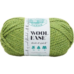 Lion Brand Yarn, Wool-Ease Thick & Quick Yarn, Celebration, White, 3 Pack | Super Bulky Wool Acrylic Blend Fiber for Soft Hats, Sweaters, Chunky Blankets, Yarn for Crochet, Knitting, Crafts, Weaving(Grass)