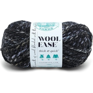 Lion Brand Yarn, Wool-Ease Thick & Quick Yarn, Celebration, White, 3 Pack | Super Bulky Wool Acrylic Blend Fiber for Soft Hats, Sweaters, Chunky Blankets, Yarn for Crochet, Knitting, Crafts, Weaving(Metropolis)