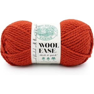 Lion Brand Yarn, Wool-Ease Thick & Quick Yarn, Celebration, White, 3 Pack | Super Bulky Wool Acrylic Blend Fiber for Soft Hats, Sweaters, Chunky Blankets, Yarn for Crochet, Knitting, Crafts, Weaving(Spicy)
