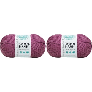 Lion Brand Yarn, Wool-Ease Thick & Quick Yarn, Celebration, White, 3 Pack | Super Bulky Wool Acrylic Blend Fiber for Soft Hats, Sweaters, Chunky Blankets, Yarn for Crochet, Knitting, Crafts, Weaving(무화과.)