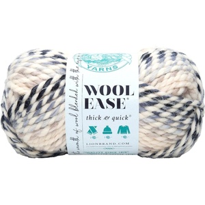 Lion Brand Yarn, Wool-Ease Thick & Quick Yarn, Celebration, White, 3 Pack | Super Bulky Wool Acrylic Blend Fiber for Soft Hats, Sweaters, Chunky Blankets, Yarn for Crochet, Knitting, Crafts, Weaving(Moonlight)