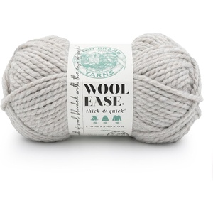 Lion Brand Yarn, Wool-Ease Thick & Quick Yarn, Celebration, White, 3 Pack | Super Bulky Wool Acrylic Blend Fiber for Soft Hats, Sweaters, Chunky Blankets, Yarn for Crochet, Knitting, Crafts, Weaving(Parchment)