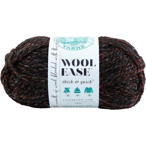 Lion Brand Yarn Wool-Ease Thick and Quick Yarn, Soft and Bulky Yarn for Knitting, Crocheting, and Crafting, 3 Pack, Abalone | Super Bulky Wool Acrylic Blend Fiber for Soft Hats, Sweaters, Chunky Blankets, Yarn for Crochet, Knitting, Crafts, Weaving(Blackstone)