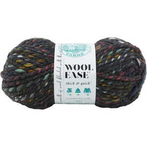 Lion Brand Yarn Wool-Ease Thick and Quick Yarn, Soft and Bulky Yarn for Knitting, Crocheting, and Crafting, 3 Pack, Abalone | Super Bulky Wool Acrylic Blend Fiber for Soft Hats, Sweaters, Chunky Blankets, Yarn for Crochet, Knitting, Crafts, Weaving(Bedrock)