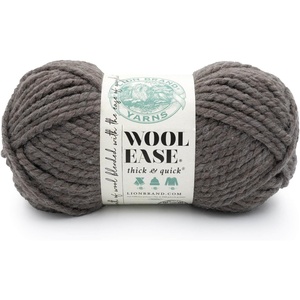 Lion Brand Yarn Wool-Ease Thick and Quick Yarn, Soft and Bulky Yarn for Knitting, Crocheting, and Crafting, 3 Pack, Abalone | Super Bulky Wool Acrylic Blend Fiber for Soft Hats, Sweaters, Chunky Blankets, Yarn for Crochet, Knitting, Crafts, Weaving(Teak)