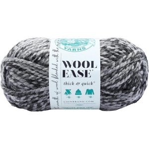 Lion Brand Yarn Wool-Ease Thick and Quick Yarn, Soft and Bulky Yarn for Knitting, Crocheting, and Crafting, 3 Pack, Abalone | Super Bulky Wool Acrylic Blend Fiber for Soft Hats, Sweaters, Chunky Blankets, Yarn for Crochet, Knitting, Crafts, Weaving(Licorice)