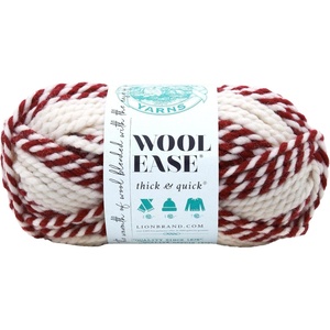 Lion Brand Yarn Wool-Ease Thick and Quick Yarn, Soft and Bulky Yarn for Knitting, Crocheting, and Crafting, 3 Pack, Abalone | Super Bulky Wool Acrylic Blend Fiber for Soft Hats, Sweaters, Chunky Blankets, Yarn for Crochet, Knitting, Crafts, Weaving(Red Beacon)
