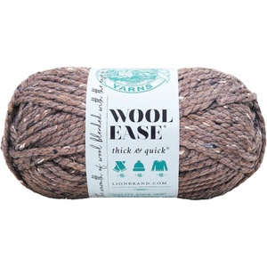 Lion Brand Yarn Wool-Ease Thick and Quick Yarn, Soft and Bulky Yarn for Knitting, Crocheting, and Crafting, 3 Pack, Abalone | Super Bulky Wool Acrylic Blend Fiber for Soft Hats, Sweaters, Chunky Blankets, Yarn for Crochet, Knitting, Crafts, Weaving(Barley)