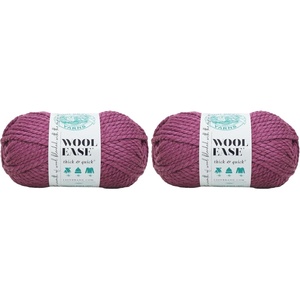Lion Brand Yarn Wool-Ease Thick and Quick Yarn, Soft and Bulky Yarn for Knitting, Crocheting, and Crafting, 3 Pack, Abalone | Super Bulky Wool Acrylic Blend Fiber for Soft Hats, Sweaters, Chunky Blankets, Yarn for Crochet, Knitting, Crafts, Weaving(무화과.)