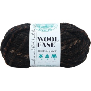 Lion Brand Yarn Wool-Ease Thick and Quick Yarn, Soft and Bulky Yarn for Knitting, Crocheting, and Crafting, 3 Pack, Abalone | Super Bulky Wool Acrylic Blend Fiber for Soft Hats, Sweaters, Chunky Blankets, Yarn for Crochet, Knitting, Crafts, Weaving(Toasted Almond)