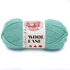 Lion Brand Yarn Wool-Ease Yarn, Worsted-Weight Yarn for Knitting and Crocheting, 1 Pack, Icicle(Succulent)