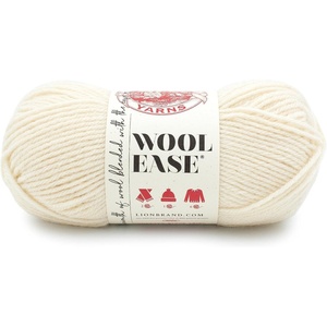 Lion Brand Yarn Wool-Ease Yarn, Worsted-Weight Yarn for Knitting and Crocheting, 1 Pack, Natural Heather(Fisherman)
