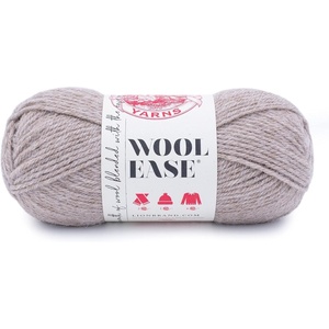 Lion Brand Yarn Wool-Ease Yarn, Worsted-Weight Yarn for Knitting and Crocheting, 1 Pack, Natural Heather(Oatmeal)