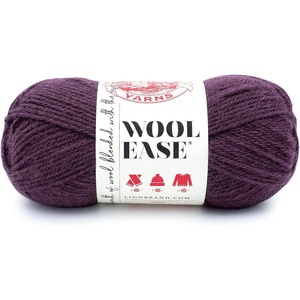 Lion Brand Yarn Wool-Ease Yarn, Worsted-Weight Yarn for Knitting and Crocheting, 1 Pack, Natural Heather(Raindrops)