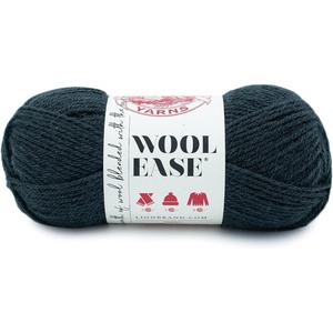 Lion Brand Yarn Wool-Ease Yarn, Worsted-Weight Yarn for Knitting and Crocheting, 1 Pack, White/Multi(Flint)