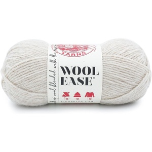 Lion Brand Yarn Wool-Ease Yarn, Worsted-Weight Yarn for Knitting and Crocheting, 1 Pack, White/Multi(Linen)