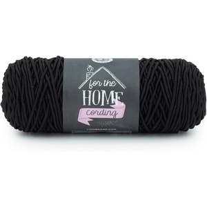 Lion Brand Yarn for the Home Cording Yarn, Black