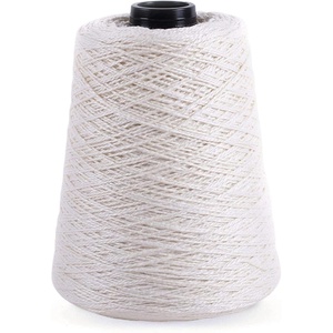 Silk City Fibers, 3/2 Perle Mercerized Cotton Yarn for Machine Knitting, Weaving and Crochet, Ivory, 1 Cone, Designer Yarn for Premium Garments, Delicate Shawls and Fine Weight Projects(Ivory)