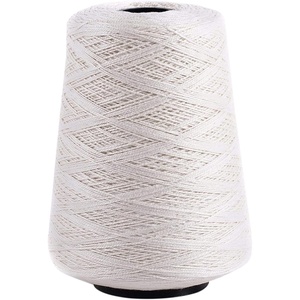 Silk City Fibers, 5/2 Perle Mercerized Cotton Yarn for Machine Knitting, Weaving and Crochet, Hemp, 1 Cone, Designer Yarn for Premium Garments, Delicate Shawls and Fingering Weight Projects(Ivory)