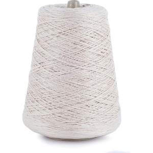 Silk City Fibers, 5/2 Perle Mercerized Cotton Yarn for Machine Knitting, Weaving and Crochet, Hemp, 1 Cone, Designer Yarn for Premium Garments, Delicate Shawls and Fingering Weight Projects(Soft Wheat)