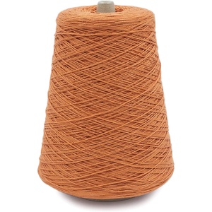 Silk City Fibers, 5/2 Perle Mercerized Cotton Yarn for Machine Knitting, Weaving and Crochet, Hemp, 1 Cone, Designer Yarn for Premium Garments, Delicate Shawls and Fingering Weight Projects(Sweet Potato)