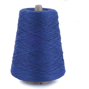 Silk City Fibers, 5/2 Perle Mercerized Cotton Yarn for Machine Knitting, Weaving and Crochet, Hemp, 1 Cone, Designer Yarn for Premium Garments, Delicate Shawls and Fingering Weight Projects(Denim)