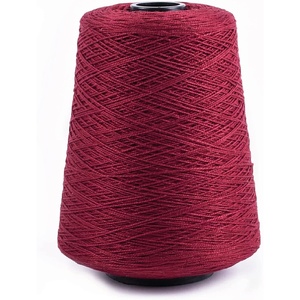 Silk City Fibers, 5/2 Perle Mercerized Cotton Yarn for Machine Knitting, Weaving and Crochet, Hemp, 1 Cone, Designer Yarn for Premium Garments, Delicate Shawls and Fingering Weight Projects(Brick)