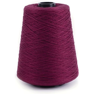 Silk City Fibers, 5/2 Perle Mercerized Cotton Yarn for Machine Knitting, Weaving and Crochet, Hemp, 1 Cone, Designer Yarn for Premium Garments, Delicate Shawls and Fingering Weight Projects(Burgundy)