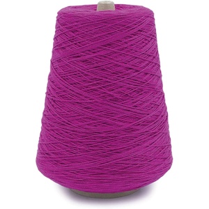 Silk City Fibers, 5/2 Perle Mercerized Cotton Yarn for Machine Knitting, Weaving and Crochet, Hemp, 1 Cone, Designer Yarn for Premium Garments, Delicate Shawls and Fingering Weight Projects(Magenta)