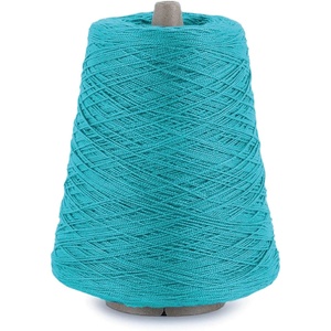 Silk City Fibers, 5/2 Perle Mercerized Cotton Yarn for Machine Knitting, Weaving and Crochet, Hemp, 1 Cone, Designer Yarn for Premium Garments, Delicate Shawls and Fingering Weight Projects(Caribbean)