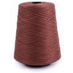 Silk City Fibers, 5/2 Perle Mercerized Cotton Yarn for Machine Knitting, Weaving and Crochet, Hemp, 1 Cone, Designer Yarn for Premium Garments, Delicate Shawls and Fingering Weight Projects(Tobacco)