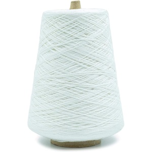 Silk City Fibers, 5/2 Perle Mercerized Cotton Yarn for Machine Knitting, Weaving and Crochet, Hemp, 1 Cone, Designer Yarn for Premium Garments, Delicate Shawls and Fingering Weight Projects(Pure White)