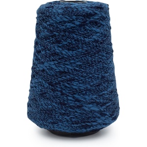 Silk City Fibers, Avanti Rayon Slub Cotton Blend Yarn for Machine Knitting, Weaving and Crochet, Sky, 1 Cone, Designer Yarn for Premium Garments, Textured Shawls and DK Weight Novelty Projects(Indigo)