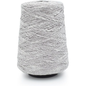 Silk City Fibers, Avanti Rayon Slub Cotton Blend Yarn for Machine Knitting, Weaving and Crochet, Sky, 1 Cone, Designer Yarn for Premium Garments, Textured Shawls and DK Weight Novelty Projects(Chrome)
