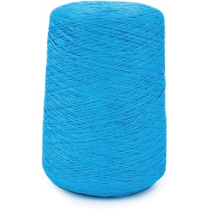 Silk City Fibers, Bambu 7gg 100% Viscose derived from Bamboo Yarn for Machine Knitting, Weaving and Crochet, Red Passion, 1 Cone, Designer Yarn for Garments, Soft Shawls, and Fingering Weight Projects(Aztec Blue)