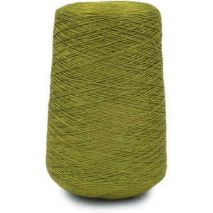 Silk City Fibers, Bambu 7gg 100% Viscose derived from Bamboo Yarn for Machine Knitting, Weaving and Crochet, Red Passion, 1 Cone, Designer Yarn for Garments, Soft Shawls, and Fingering Weight Projects(Green Tea)