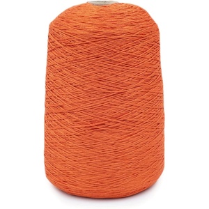 Silk City Fibers, Bambu 7gg 100% Viscose derived from Bamboo Yarn for Machine Knitting, Weaving and Crochet, Red Passion, 1 Cone, Designer Yarn for Garments, Soft Shawls, and Fingering Weight Projects(Pumpkin)