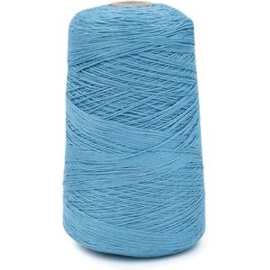Silk City Fibers, Bambu 7gg 100% Viscose derived from Bamboo Yarn for Machine Knitting, Weaving and Crochet, Red Passion, 1 Cone, Designer Yarn for Garments, Soft Shawls, and Fingering Weight Projects(Blue Topaz)