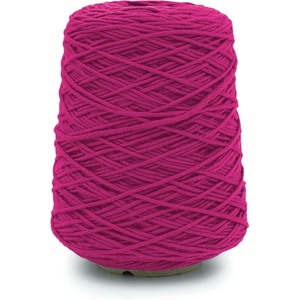 Silk City Fibers, Chunky Merino Wool Yarn for Machine Knitting, Weaving and Crochet, Nero, 1 Cone, Classic Designer Yarn for Premium Garments, Soft Scarves and Bulky Blankets(Pink Cerise)