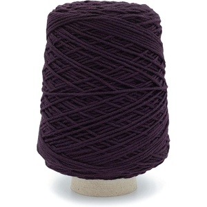 Silk City Fibers, Chunky Merino Wool Yarn for Machine Knitting, Weaving and Crochet, Nero, 1 Cone, Classic Designer Yarn for Premium Garments, Soft Scarves and Bulky Blankets(Eggplant)